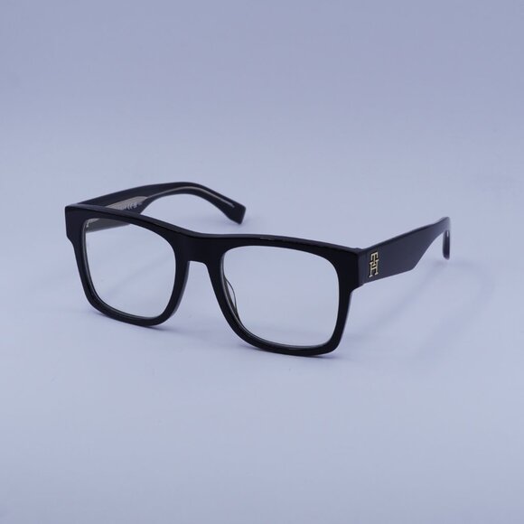 Tommy Hilfiger TH 2118/S 0807 K1 Sunglasses Black Square Frame, Gold Lenses - Picture 5 of 11